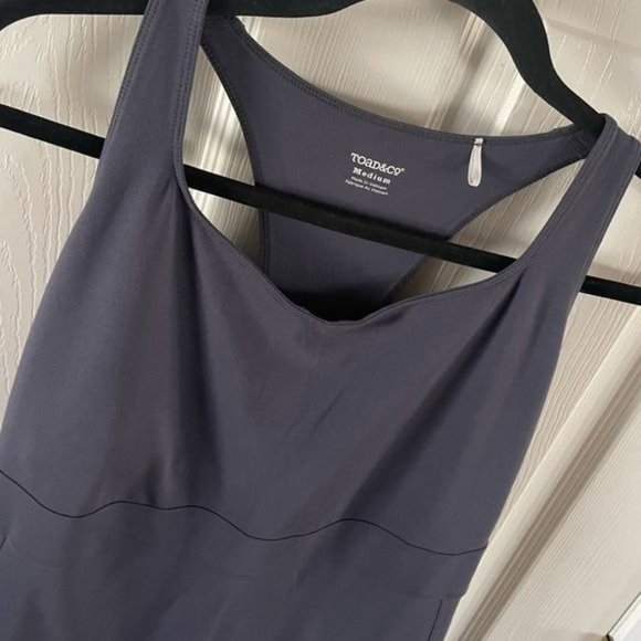 Toad & Co Tech Tomboy Racerback Gray Dress, Sz Medium - Picture 14 of 14